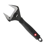 Ключ разводной 250 мм, обрезиненная рукоятка, развод губок 50 мм, CrV INTERTOOL XT-0050, фото  | SNABZHENIE.com.ua