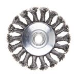 Щітка конусна 100 мм для УШМ, М14 (пучки витої проволоки) INTERTOOL BT-4100, фото , зображення 2 | SNABZHENIE.com.ua