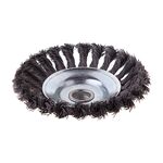 Щетка конусная 125 мм для УШМ, М14, витая проволока INTERTOOL BT-4125, фото , изображение 2 | SNABZHENIE.com.ua