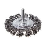 Щетка кольцевая 75 мм для дрели INTERTOOL BT-8075, витая проволока, фото  | SNABZHENIE.com.ua