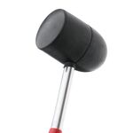 Киянка резиновая 1250г, 90 мм, черная, металл, INTERTOOL HT-0228, фото , изображение 3 | SNABZHENIE.com.ua