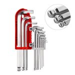 Набор Г-образных ключей с шаровым наконечником, 9 шт, 1,5-10 мм, фото  | SNABZHENIE.com.ua