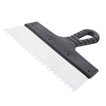 Шпатель нержавеющий 250мм с зубом 6x6мм INTERTOOL KT-2256, фото , изображение 2 | SNABZHENIE.com.ua