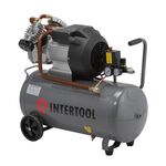 Компрессор INTERTOOL PT-0007, 50 л, 3 кВт, 10 атм, 420 л/мин, 2 цил., фото , изображение 2 | SNABZHENIE.com.ua