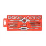 Набор плашек и метчиков M3-M12, 20 ед. INTERTOOL SD-8020, фото , изображение 3 | SNABZHENIE.com.ua