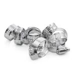 Хомут сталевий оцинкований 12,7 мм D 18-32 мм (упаковка 10 шт) INTERTOOL TC-0118, фото , зображення 2 | SNABZHENIE.com.ua