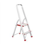 Стремянка алюминиевая 2 ступени, высота 410 мм INTERTOOL LT-1002, фото  | SNABZHENIE.com.ua