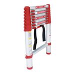 Телескопическая алюминиевая лестница 8 ступеней 2,5 м INTERTOOL LT-3026, фото  | SNABZHENIE.com.ua