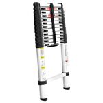 Лестница телескопическая алюминиевая 12 ступеней 3,80 м INTERTOOL, фото  | SNABZHENIE.com.ua