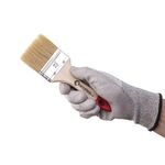 Кисть флейцевая 63x10x46 мм INTERTOOL KT-1263, фото , изображение 3 | SNABZHENIE.com.ua