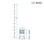 Телескопическая алюминиевая лестница INTERTOOL LT-3032, 10 ступеней, фото , изображение 3 | SNABZHENIE.com.ua