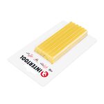 Комплект желтых клеевых стержней INTERTOOL RT-1050, 7.4мм, 12шт., фото , изображение 2 | SNABZHENIE.com.ua