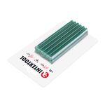 Комплект зеленых клеевых стержней 7.4мм*100мм, 12 шт. INTERTOOL, фото , изображение 2 | SNABZHENIE.com.ua