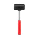 Киянка резиновая 680 г, 80 мм, черная, металлическая ручка INTERTOOL, фото  | SNABZHENIE.com.ua