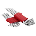 Набор Г-образных ключей TORX удлиненных с отверстием 9шт, Т10-Т50, Cr-V INTERTOOL HT-0606, фото , зображення 3 | SNABZHENIE.com.ua