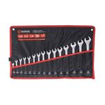 Набор ключей комбинированных 15 ед. 6-19, 22 мм Cr-V INTERTOOL HT-1204, фото  | SNABZHENIE.com.ua