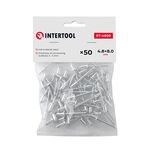 Заклепка алюминиевая 4,8x8,0 мм, 50 шт INTERTOOL RT-4808, фото  | SNABZHENIE.com.ua