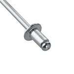 Заклепка алюминиевая 4,8x8,0 мм, 50 шт INTERTOOL RT-4808, фото , изображение 3 | SNABZHENIE.com.ua