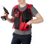 Жилет слесарно-будівельний, 7 кишень, поліестер INTERTOOL SP-1001, фото  | SNABZHENIE.com.ua