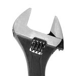 Ключ разводной 200мм, Cr-V, черный, INTERTOOL XT-0058, фото , изображение 3 | SNABZHENIE.com.ua