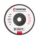 Лепестковый шлифовальный диск 180x22 мм, зерно K100 INTERTOOL BT-0230, фото  | SNABZHENIE.com.ua