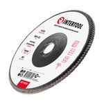 Шлифовальный диск лепестковый 180x22 мм, K120 INTERTOOL BT-0232, фото , изображение 3 | SNABZHENIE.com.ua