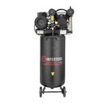 Компресор 100л, вертикальний, 3 кВт, 220 В, 10 aтм, 500 л/хв. 2 циліндри, фото  | SNABZHENIE.com.ua