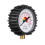 Манометр для пистолета с резиновым покрытием, 63 мм, 1/4 INTERTOOL, фото , изображение 3 | SNABZHENIE.com.ua