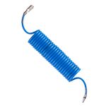 Шланг спіральний поліуретановий 6.5*10 мм, 5 м з швидкоз'ємними з'єднаннями INTERTOOL PT-1710, фото  | SNABZHENIE.com.ua