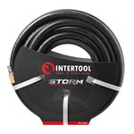 Шланг резиновий повітряний армійований 20 атм, 10*17 мм, 20 м з швидкороз'ємними з'єднаннями STORM INTERTOOL PT-1735, фото  | SNABZHENIE.com.ua