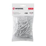 Алюминиевая заклепка 4,8x30 мм, 50 шт INTERTOOL RT-4830, фото  | SNABZHENIE.com.ua