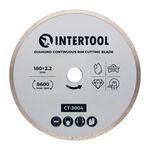 Алмазный отрезной диск по плитке 180 мм, сплошная кромка, INTERTOOL, фото  | SNABZHENIE.com.ua