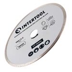 Алмазный отрезной диск по плитке 180 мм, сплошная кромка, INTERTOOL, фото , изображение 3 | SNABZHENIE.com.ua