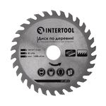 Пильный диск по дереву 125x22x1,4 мм, 30 зубьев INTERTOOL CT-3013, фото  | SNABZHENIE.com.ua