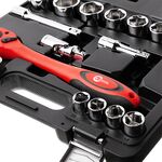 Набор инструментов INTERTOOL ET-6021, 21 ед., 1/2", Cr-V, фото , изображение 3 | SNABZHENIE.com.ua