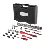 Профессиональный набор инструментов 1/2" и 1/4", 72 предмета CrV INTERTOOL ET-6072, фото , изображение 3 | SNABZHENIE.com.ua