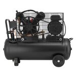 Компресор 50 л, 3 кВт, 220 В, 10 атм, 500 л/хв, 2 циліндра, фото , зображення 3 | SNABZHENIE.com.ua