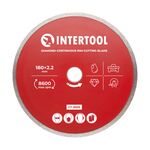 Диск алмазный отрезной по плитке 180 мм INTERTOOL CT-3009, фото  | SNABZHENIE.com.ua