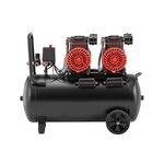 Компресор 50 л, 2x1.1 кВт, 220 В, 8aтм, 400 л/хвил, 2800 об/хв, безмасляний, 4 циліндра, фото , зображення 3 | SNABZHENIE.com.ua