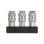 Разветвитель воздуха 1/4" на 3 выхода, с быстроразъемами, 10 бар, фото , изображение 3 | SNABZHENIE.com.ua