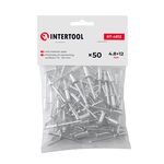 Заклепка алюминиевая 4,8x12 мм, 50 шт INTERTOOL RT-4812, фото  | SNABZHENIE.com.ua