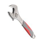 Ключ разводной 300 мм с изолированной рукояткой, никель INTERTOOL, фото  | SNABZHENIE.com.ua