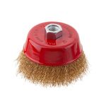 Щетка чашечная 100 мм для УШМ, М14 (витая проволока) INTERTOOL BT-1101, фото  | SNABZHENIE.com.ua