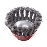 Щетка чашечная 85 мм для УШМ М14 INTERTOOL BT-2085, фото , изображение 3 | SNABZHENIE.com.ua