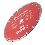 Диск відрізний сегментний алмазний, 230 мм, 22-24% INTERTOOL CT-1010, фото , зображення 3 | SNABZHENIE.com.ua