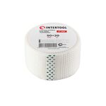 Лента клеюча для швів серпянка 50 мм * 20 м INTERTOOL KT-0921, фото , зображення 2 | SNABZHENIE.com.ua