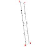 Лестница алюминиевая трансформер 4*2 ступ. 2.38м INTERTOOL LT-0028, фото , изображение 2 | SNABZHENIE.com.ua