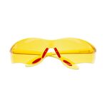 Очки захисні жовті INTERTOOL SP-0086, полімерні лінзи і заушники, захист від ударів, фото  | SNABZHENIE.com.ua