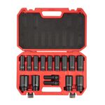 Набір головок ударних подовжених 1/2", 15 од., 10-32 мм, Cr-Mo, STORM, фото , изображение 2 | SNABZHENIE.com.ua