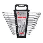 Набор ключей комбинированных 11 ед., 7-19 мм, Cr-V INTERTOOL HT-1250, фото  | SNABZHENIE.com.ua